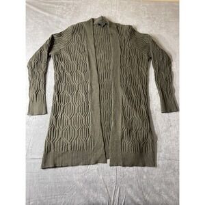 Cyrus  Olive Green‎ Long Sleeved Cardigan Sweater Size Med  St Patrick's Day
